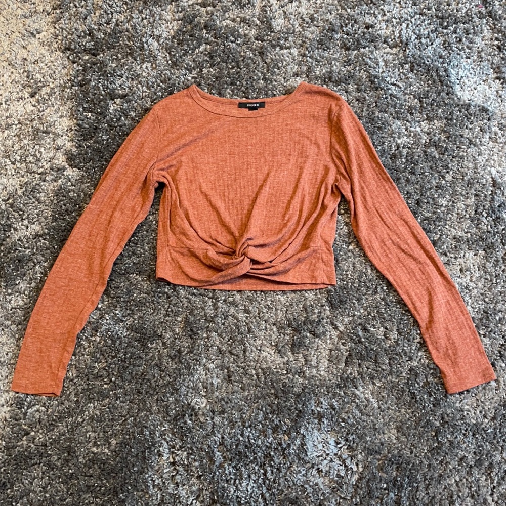 Forever 21 Orange Crop Top